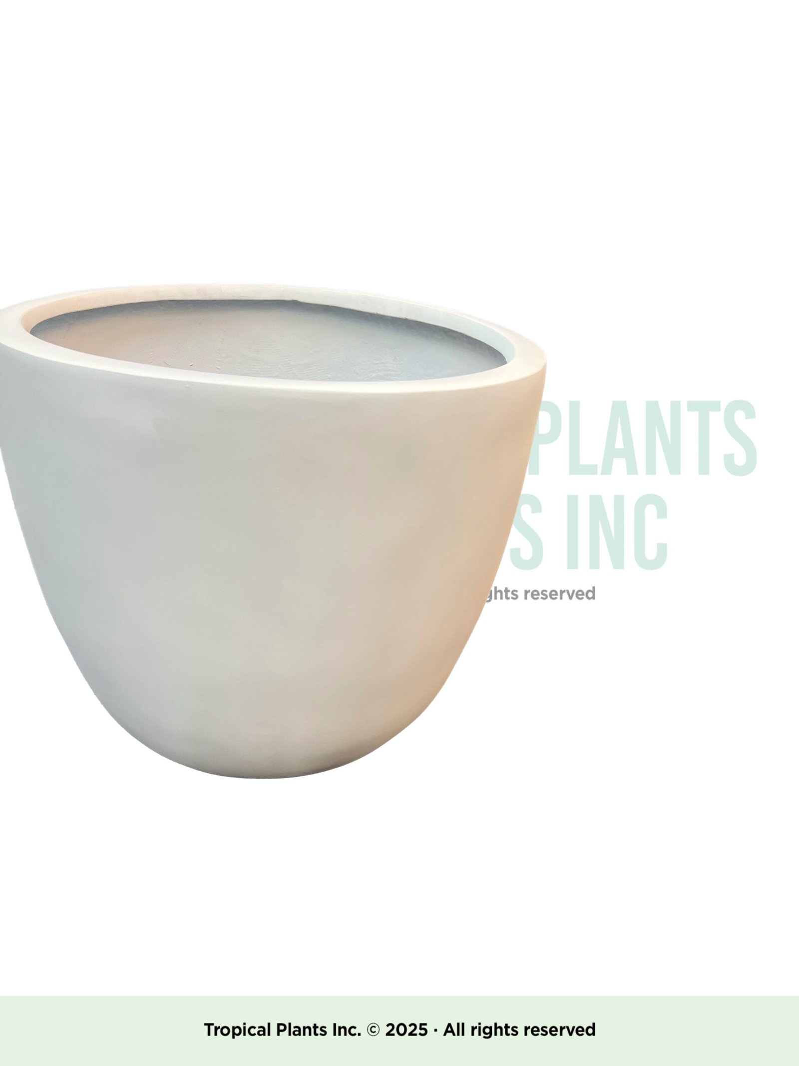 12 Inch White Pot (matte)